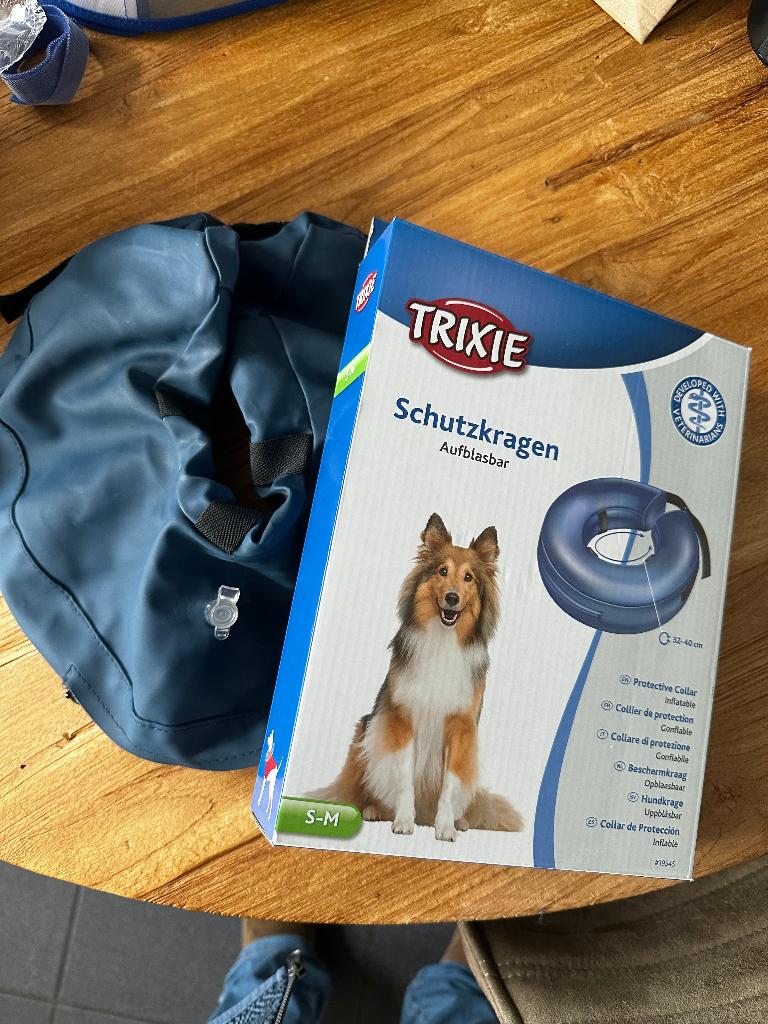 Trixie Beschermkraag Opblaasbaar Blauw 32-40 cm, Dieren en Toebehoren, Ophalen, Nieuw