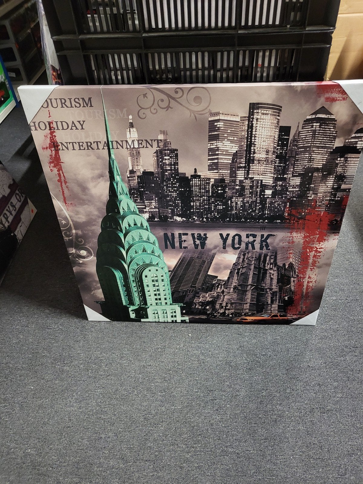 New York City Canvas Schilderij - building, Ophalen, 50 – 75, Nieuw, Schilderij