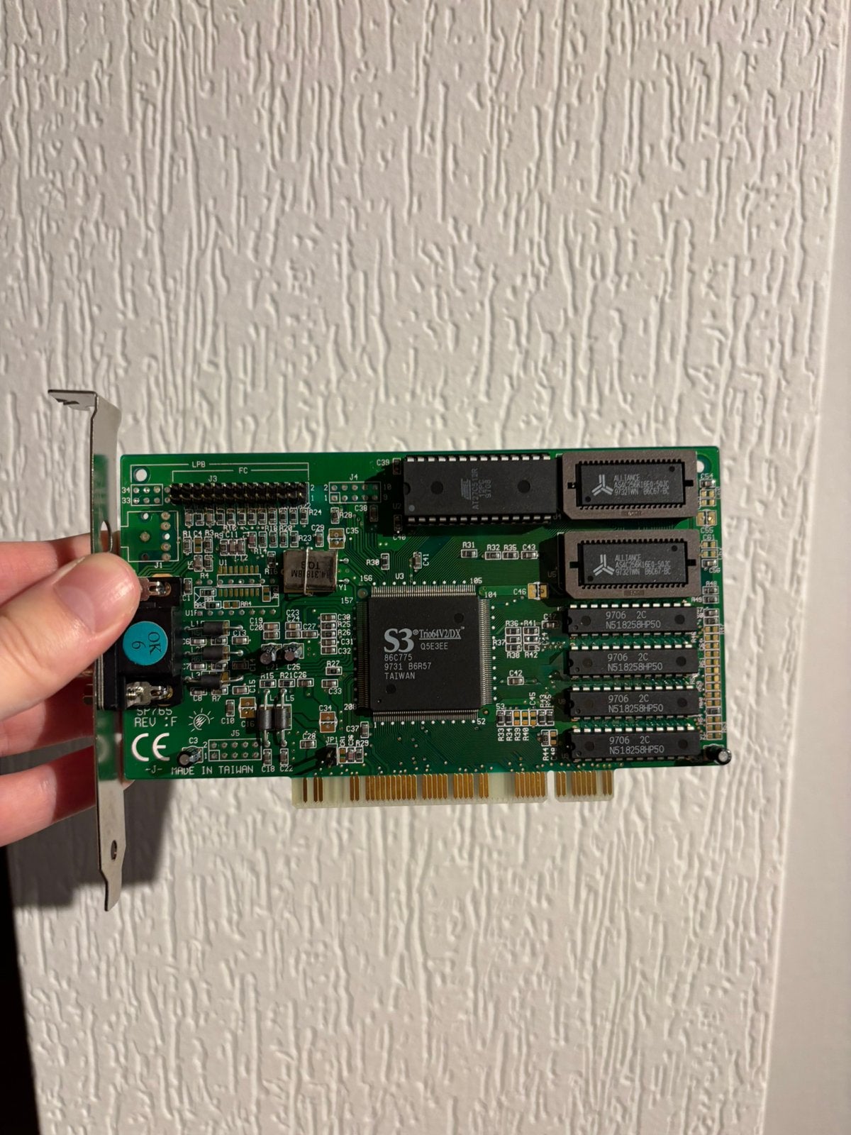 S3 Trio64V2/DX 2 MB - PCI Videokaart Retro GPU, Computers en Software, Videokaarten, Ophalen of Verzenden, Gebruikt, PCI, VGA
