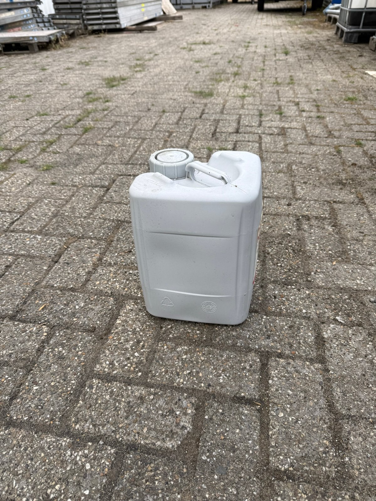 Lege jerrycan, 10 liter, wit grote hoeveelheid, Ophalen of Verzenden, Gebruikt
