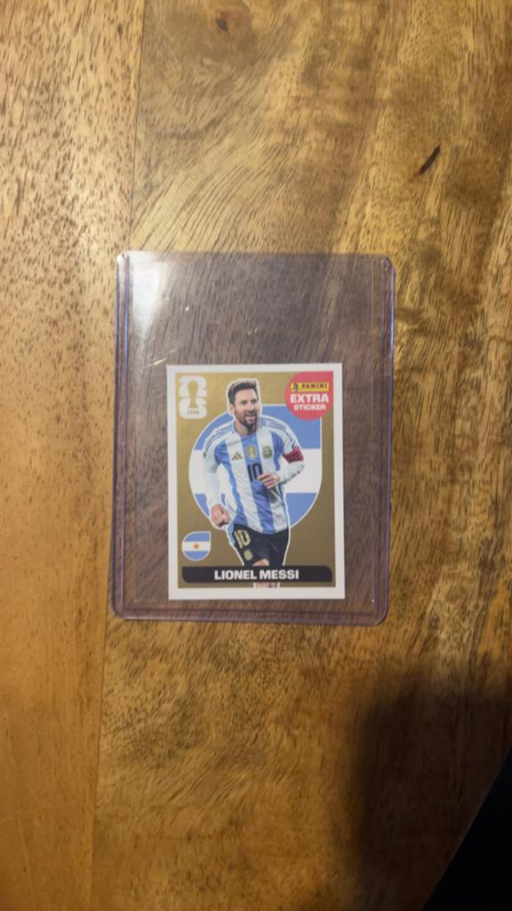 Panini WK 2026 Extra Sticker Lionel Messi Gold, Ophalen of Verzenden, Nieuw, Sport