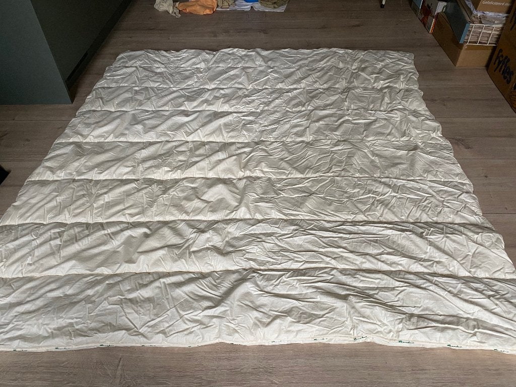 Origineel Texeler dekbed. 2 Persoons   210 X210 cm., Wit, Tweepersoons, Ophalen of Verzenden, Overige merken