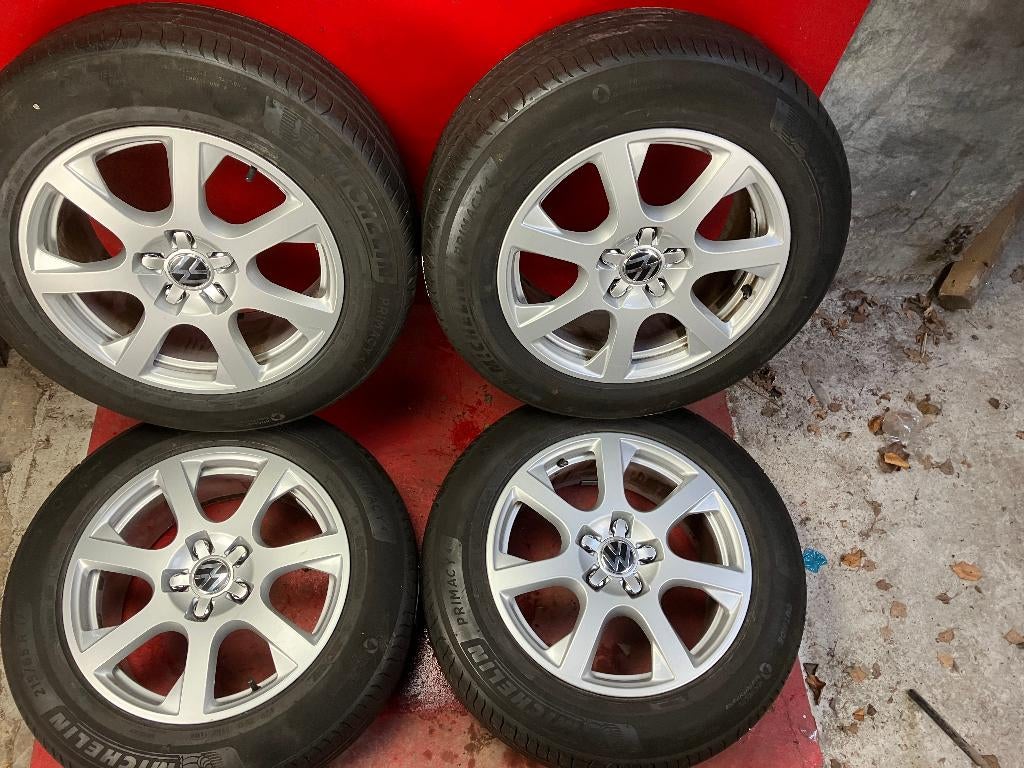 Lichtmetalen velgen Volkswagen Tiguan 215/65R17 Michelin, ., Banden en Velgen, 17 inch, Ophalen of Verzenden