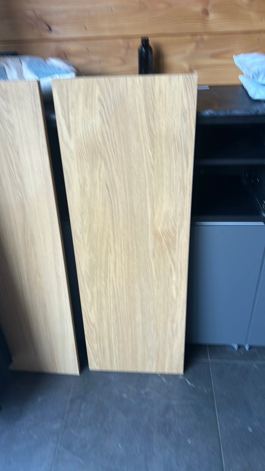 Afdek plank voor op besta kast 120/42 (2 stuks), Ophalen of Verzenden, Gebruikt, 25 tot 50 cm, Minder dan 100 cm