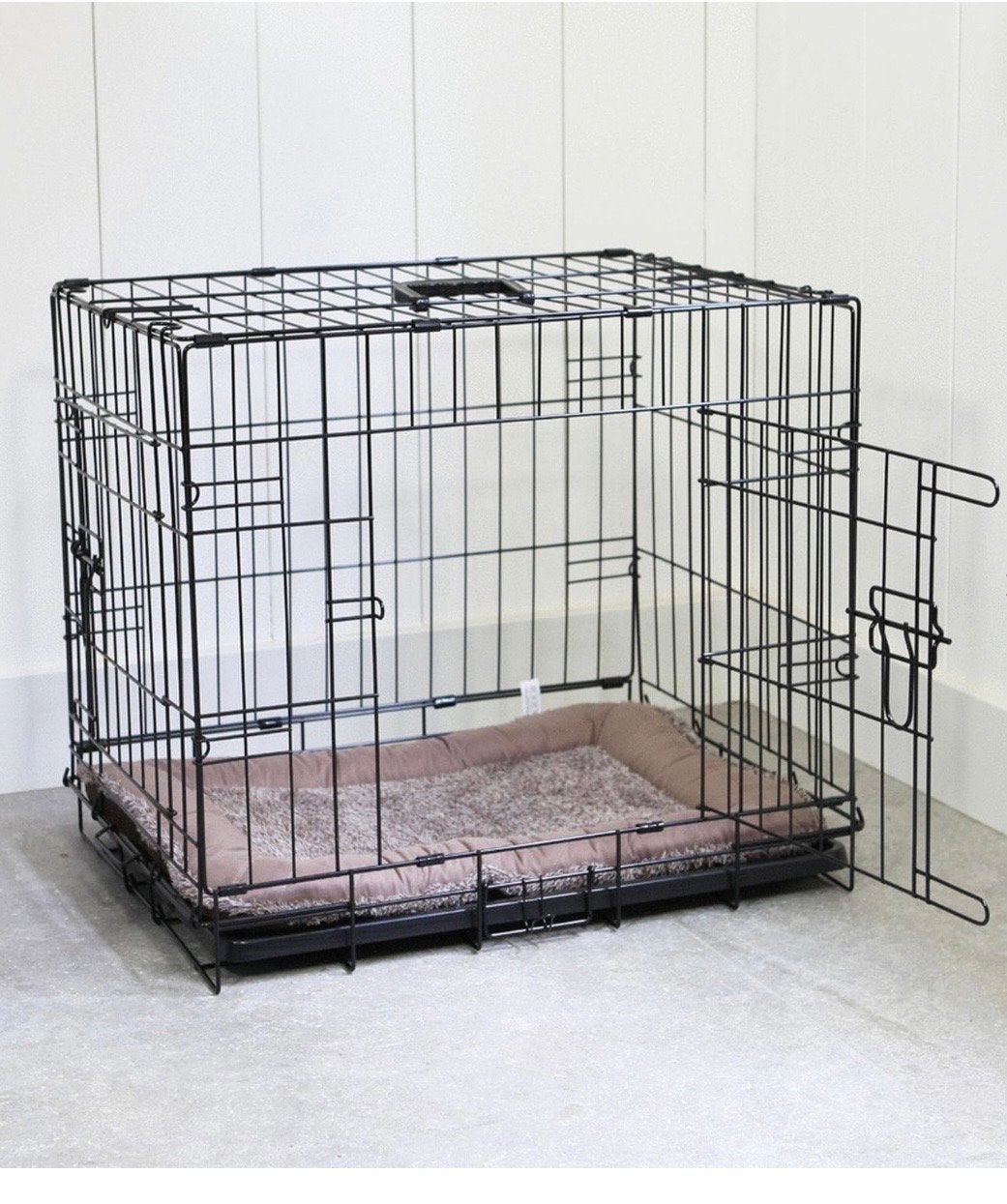 Adori Bench 2-Deurs Zwart - Hondenbench - 107x71x77 cm, Ophalen