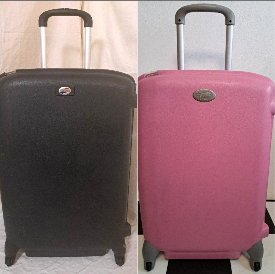 2- Amerikaanse toerist koffer 75 cm 4 wielen cijferslot adre, Hard kunststof, 45 tot 55 cm, Ophalen of Verzenden, Zo goed als nieuw