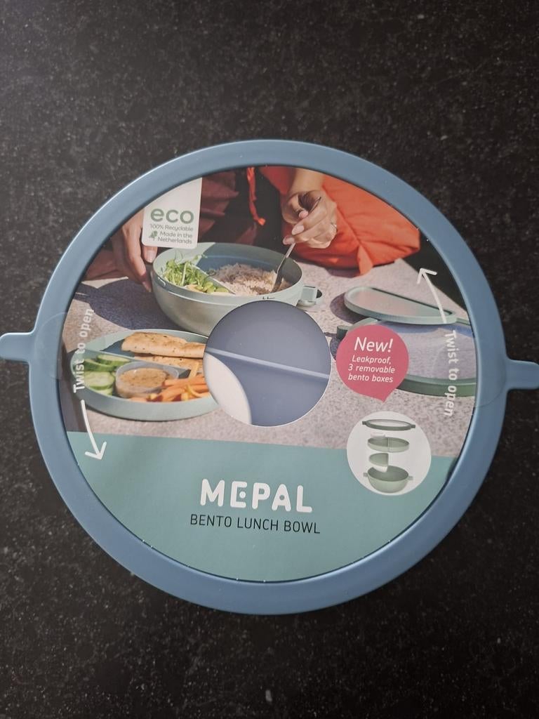 Mepal Bento Lunch Bowl - Nieuw en ongebruikt, Blauw, Kunststof, Nieuw, Ophalen of Verzenden