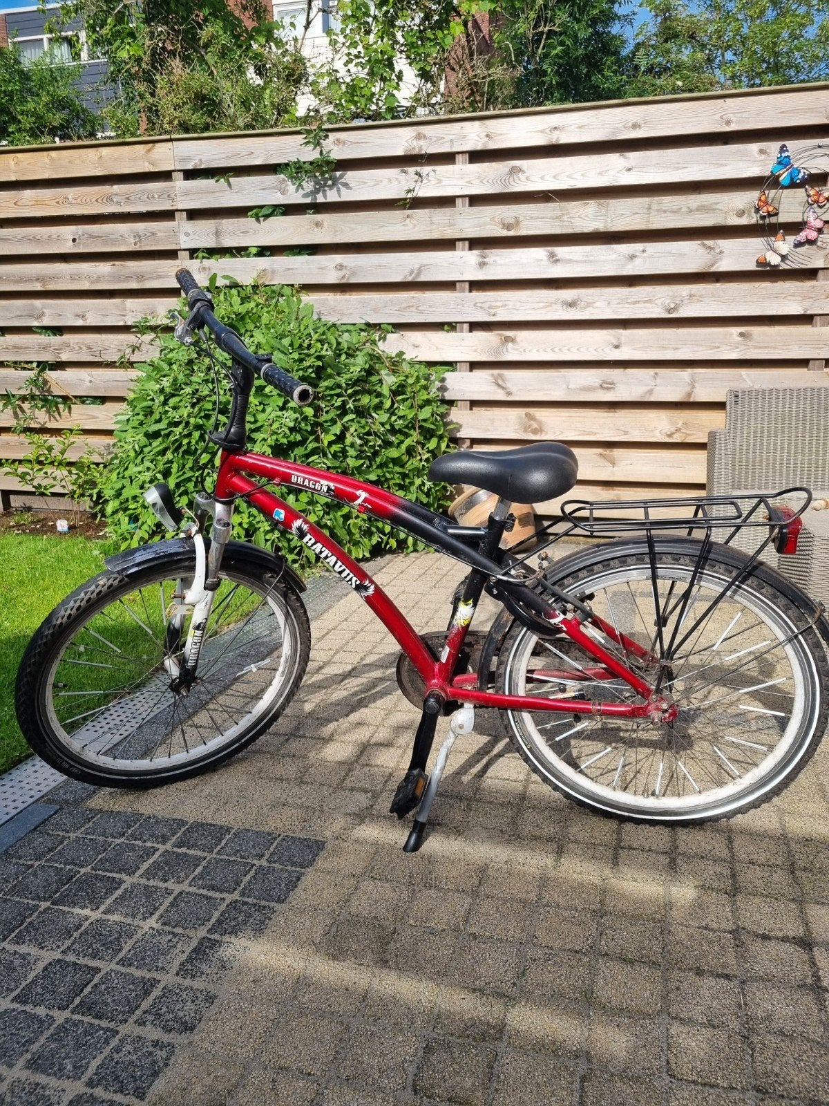 Batavus Dragon kinderfiets, Fietsen en Brommers, Fietsen | Jongens, Gebruikt, Rockrider Decathlon, Versnellingen, Schijfrem