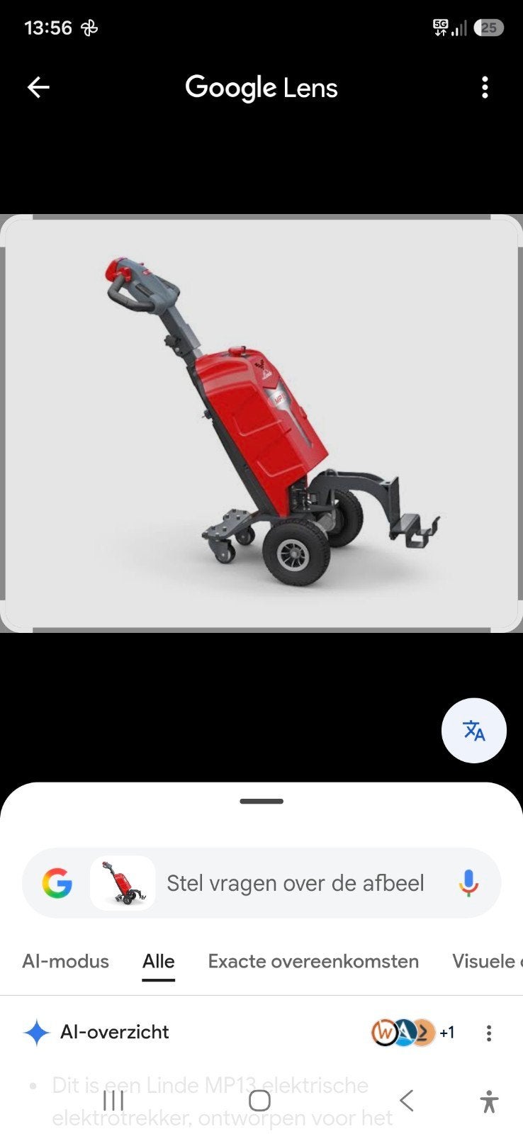 linde mk13 mover/elektra trekker 1300 kg, Ophalen, Zo goed als nieuw, Elektrisch, Bovenfrees