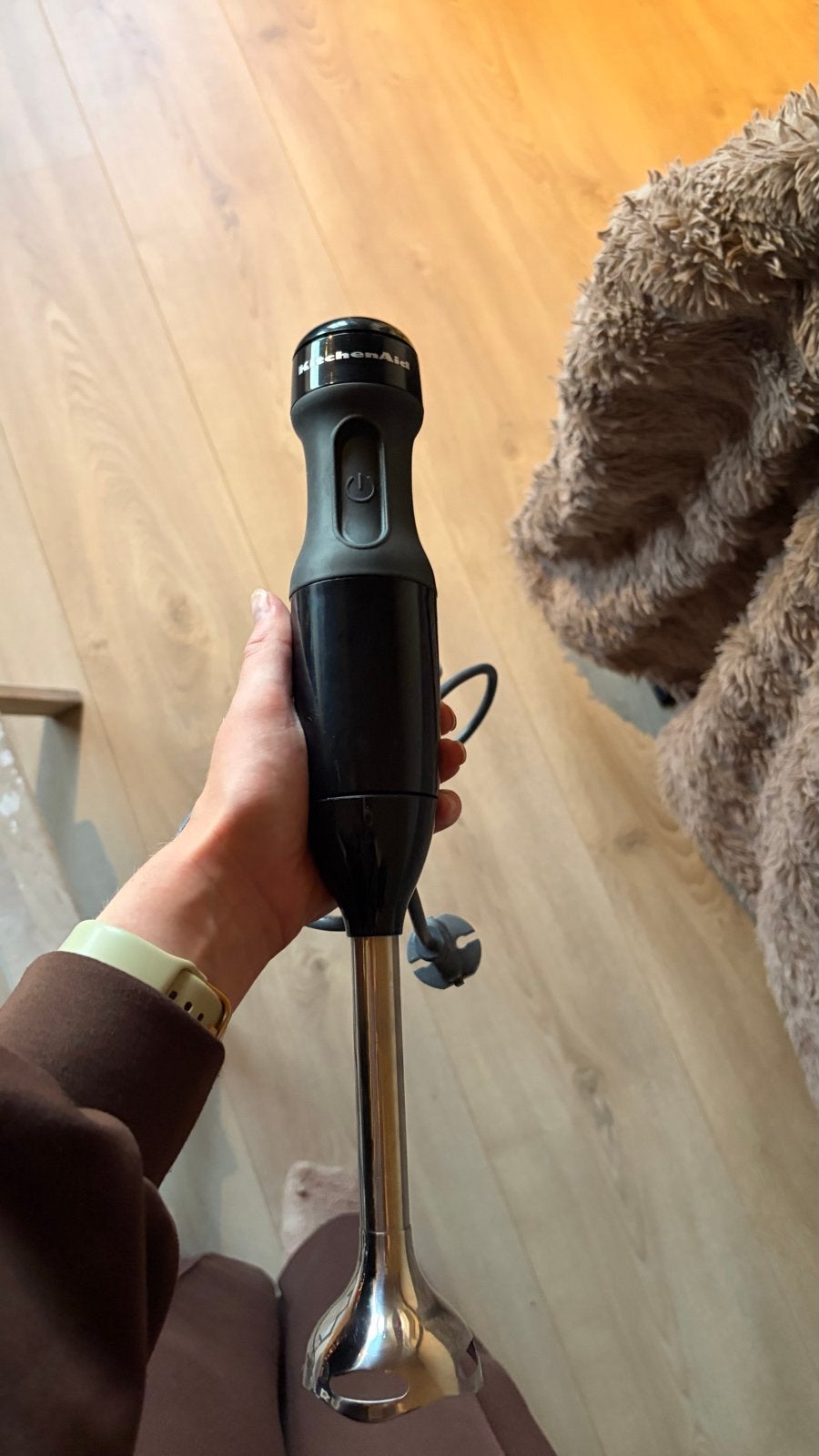 KitchenAid Staafmixer - Zwart, Zo goed als nieuw, Witgoed en Apparatuur, Keukenmixers, Minder dan 1 liter, Verzenden, Zo goed als nieuw