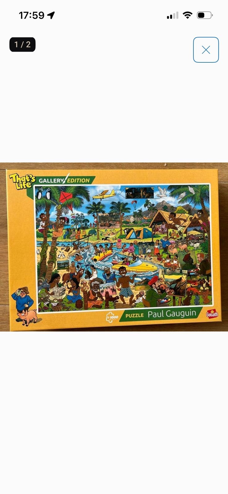 Puzzel That’s life Paul Gauguin 1000 stukjes, Ophalen of Verzenden, 500 t/m 1500 stukjes, Zo goed als nieuw