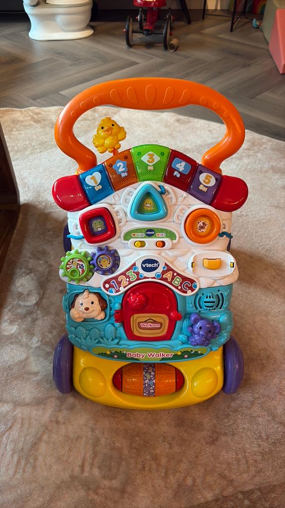 Loopwagen vtech, Kinderen en Baby's, Speelgoed | Vtech, Ophalen, Zo goed als nieuw, 6 maanden tot 2 jaar