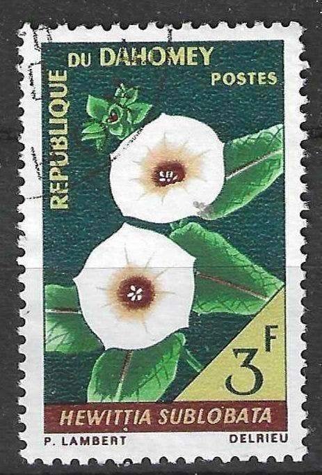 Dahomey 1967 - Yvert 247 - Hewittia malabarica (ST), Verzenden, Overige landen, Gestempeld