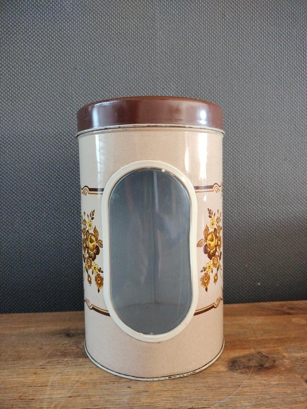 Vintage voorraadbus met bloemmotief, Ophalen of Verzenden