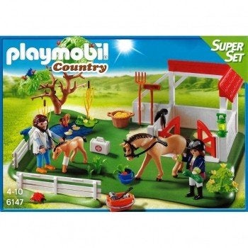Playmobil Country Eerste Hulp in de Stal (Set 6147), Gebouw, Complete set, Ophalen of Verzenden, Zo goed als nieuw