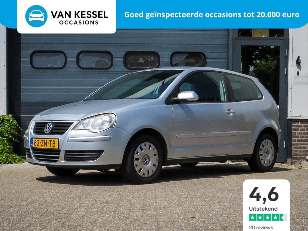 Volkswagen Polo 1.4-16V Optive | NAP | Airco | Nwe APK, Voorwielaandrijving, Stof, 4 cilinders, Metallic lak