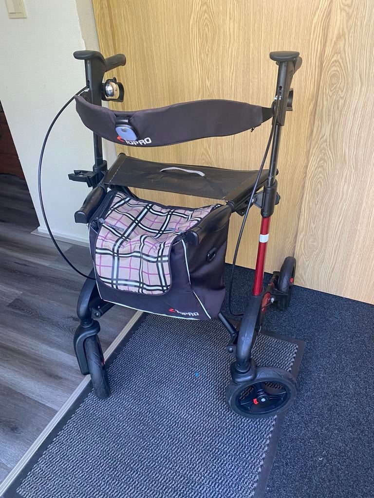 Topro Troja Rollator kleur Rood, Ophalen of Verzenden, Zo goed als nieuw