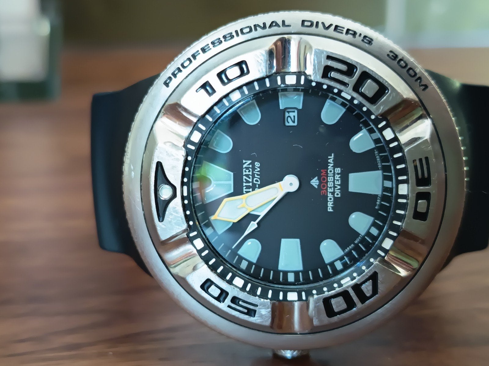 Citizen Promaster Professional Diver's 300M Eco-Drive, Gebruikt, Staal, Kunststof, Ophalen of Verzenden