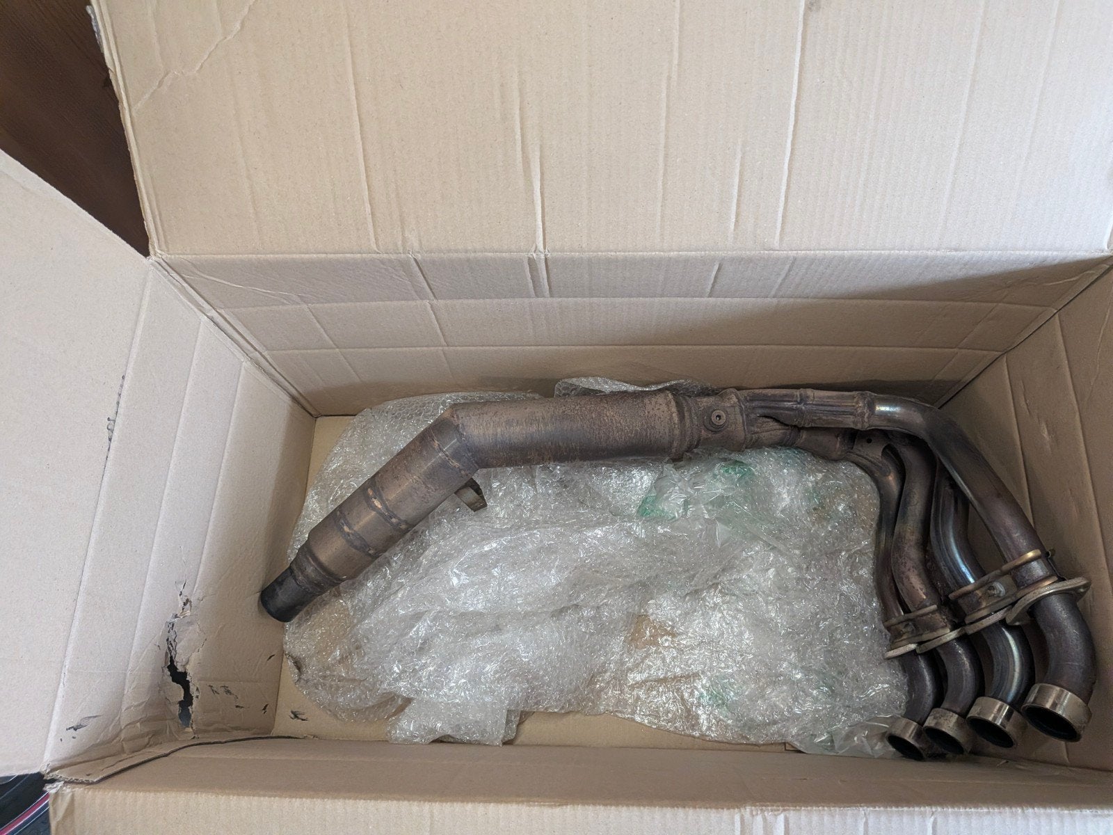 Suzuki GSX-S 950/1000 bochtenset decat (straight pipe), Motoren, Ophalen, Gebruikt