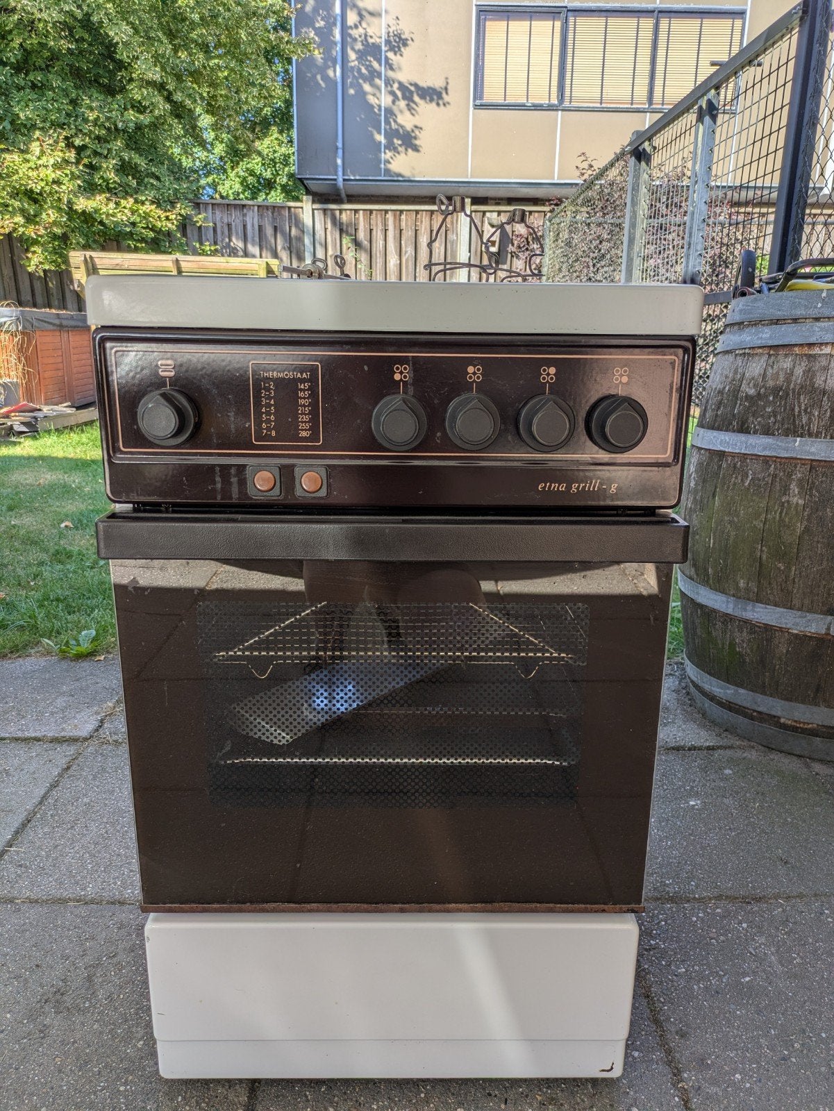 Etna Grill-G gasfornuis met oven en grill, Witgoed en Apparatuur, Fornuizen, Ophalen, Gebruikt, 60 cm of meer, Grill