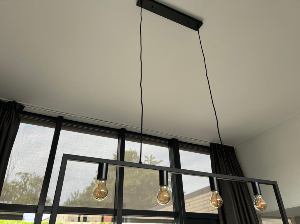 Nieuwe  hanglamp kleur zwart Rietveldlicht, Nieuw, Ophalen of Verzenden, Modern, Metaal