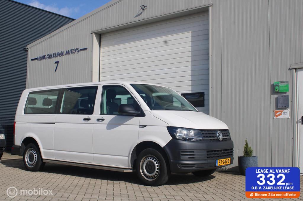 Uniek! Vw Transporter Kombi 9-persoons 2.0 TSI/Benzine/Airco, Auto's, Stof, Gebruikt, Euro 6, 2500 kg