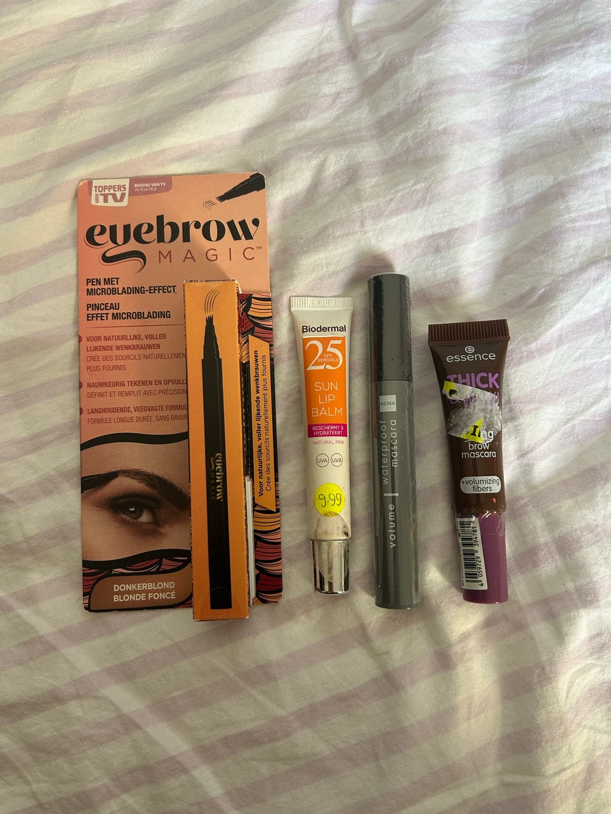 Make-up set: Eyebrow Magic, Hema mascara, Biodermal lipbalm, Verzenden, Nieuw, Make-up, Overige kleuren