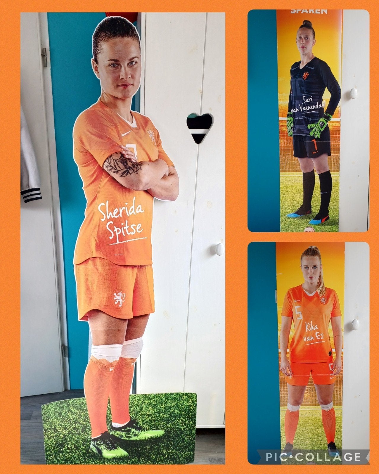 Uitgebreid Oranje Leeuwinnen fanpakket met kartonnen platen, Ophalen, Zo goed als nieuw, Overige binnenlandse clubs