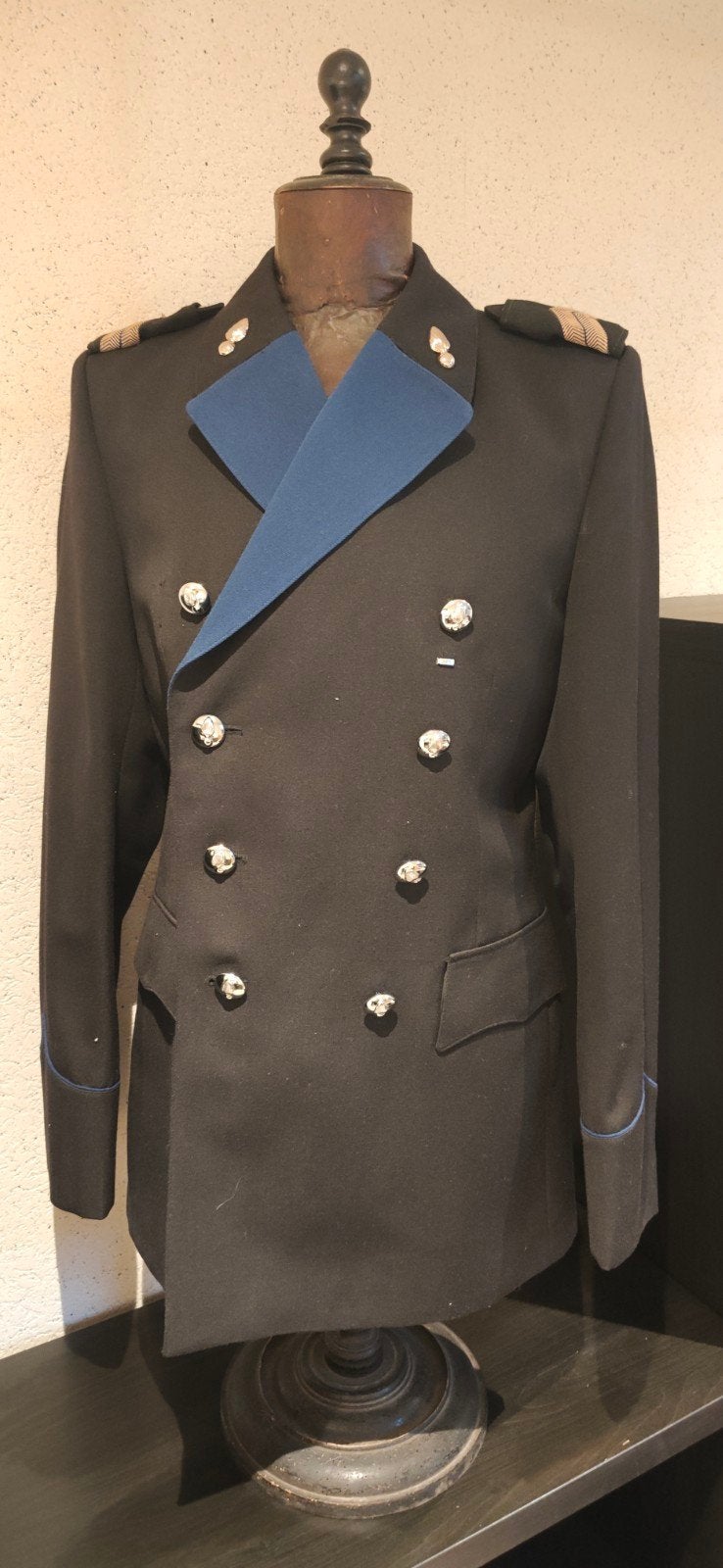 Vintage KMAR Uniform Jas - Maat 49, Kleding | Heren, Zwart, KMAR, Zo goed als nieuw, Verzenden