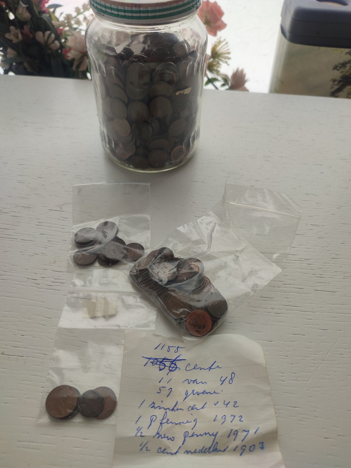 Willemientjes en oorlogsmuntjes collectie, Ophalen