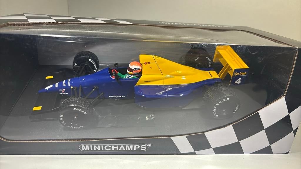 F1 tyrrell ford 018 j.herbert 1989 minichamps 1.18, Hobby en Vrije tijd, Modelauto's | 1:18, Ophalen of Verzenden, MiniChamps