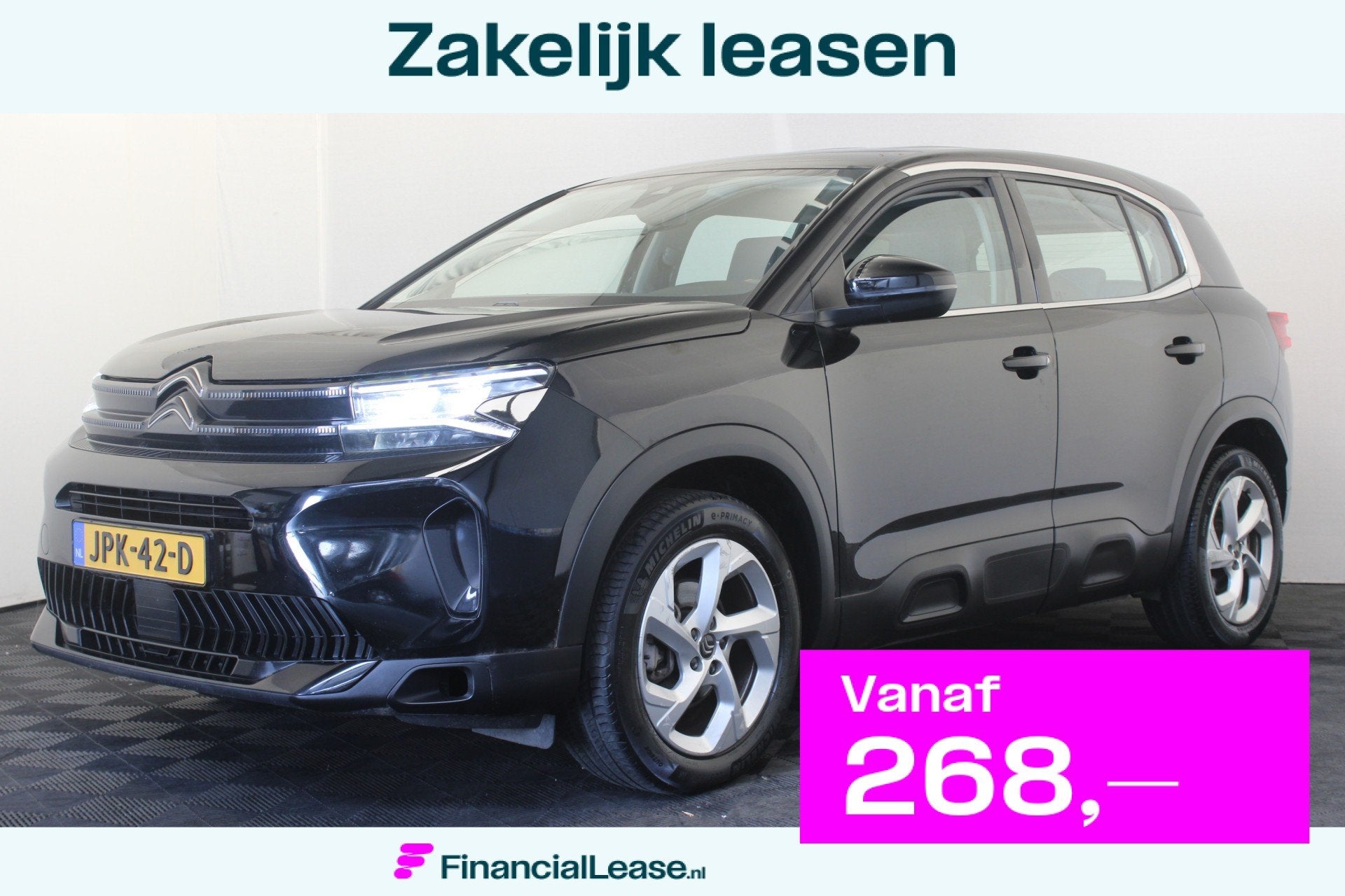 Citroën C5 Aircross 1.2 PureTech Feel, Gebruikt, 1199 cc, Zwart, Bedrijf