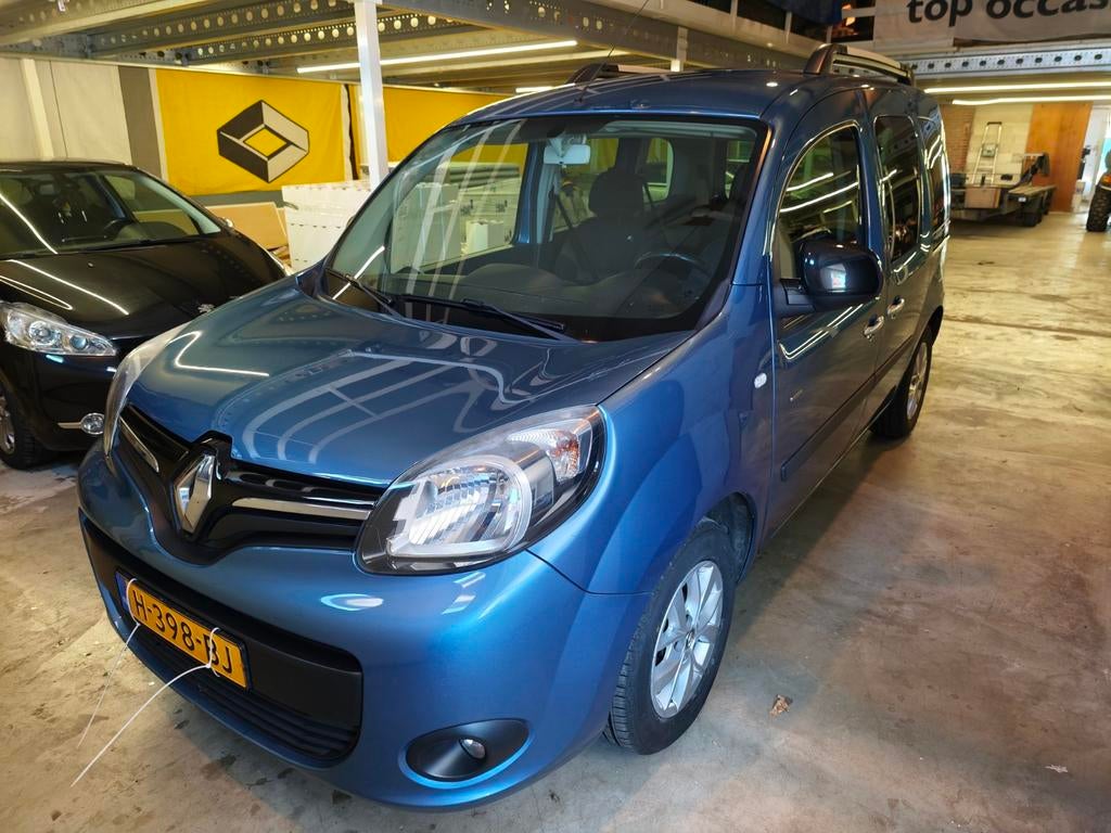 Renault Kangoo 1.2 TCE Family 2018 Blauw, Auto's, Renault, Voorwielaandrijving, 1350 kg, Stof, 4 cilinders