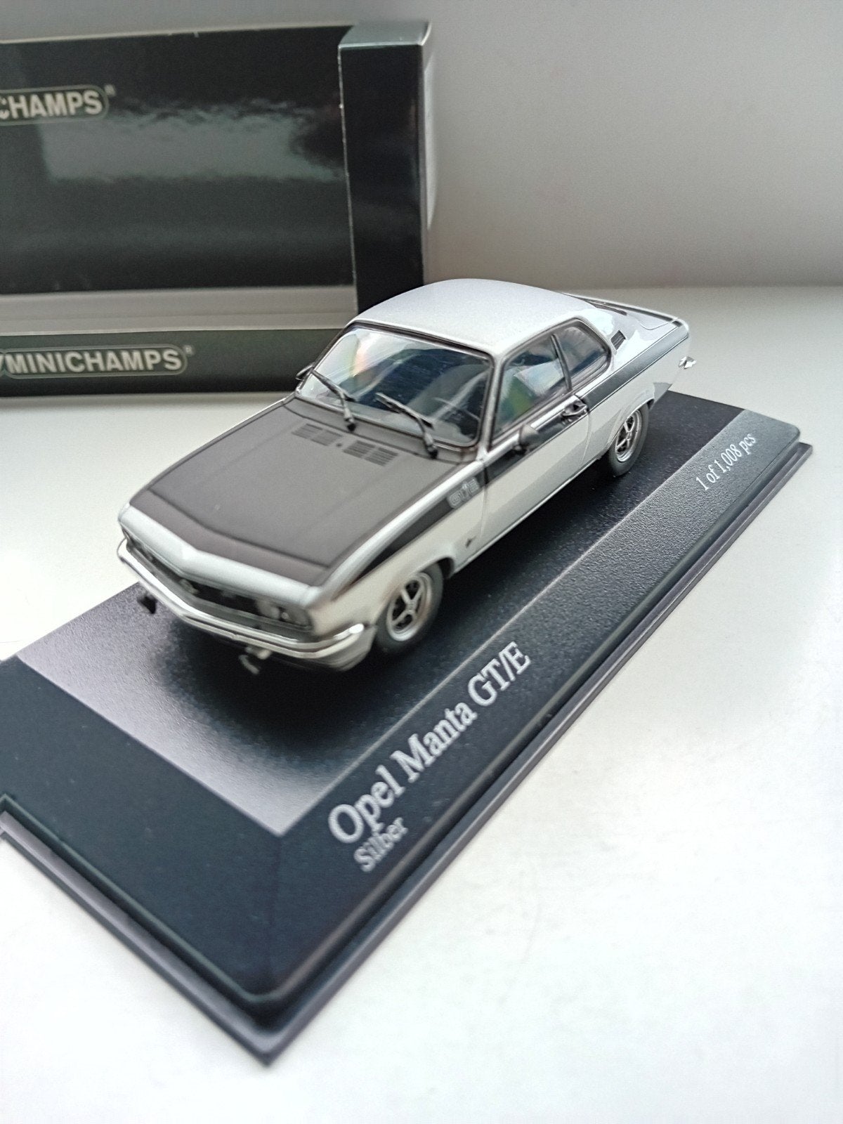 Minichamps Opel Manta A GT/E., Ophalen of Verzenden, Zo goed als nieuw, Auto, MiniChamps