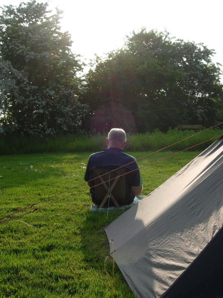 Maak je eigen STOELTJE. Lichtgewicht en compact. Patroon 3,-, Caravans en Kamperen, Tenten, Ophalen of Verzenden, Gebruikt, Tot en met 2