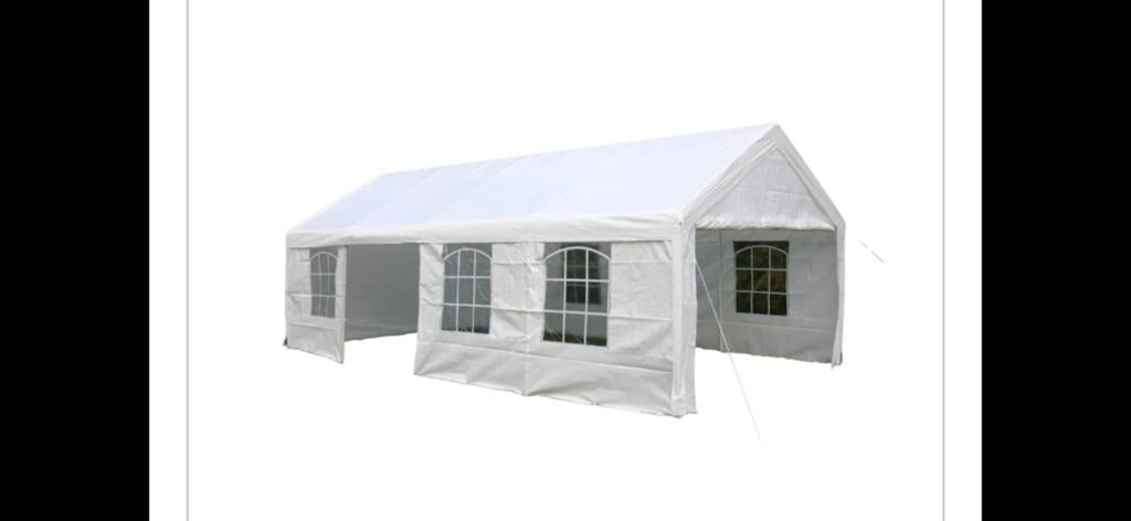 Partytent/paviljoen  4x8 meter, Ophalen, Zo goed als nieuw, Minder dan 5 meter