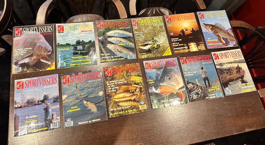 12 Sportvisser Magazines uit 1989 en 1990, Ophalen