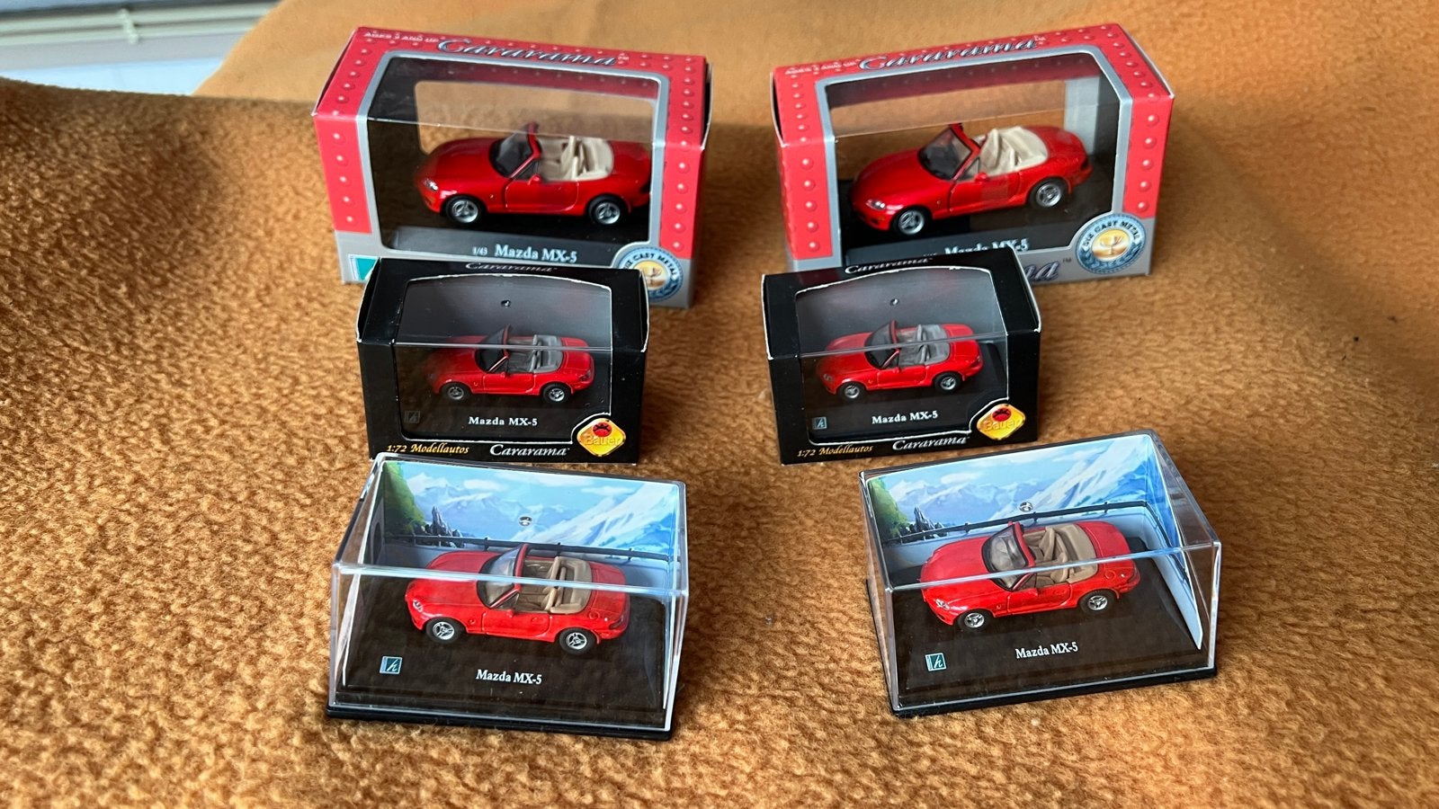 Cararama Mazda MX-5 NB/FL modelauto's - Diverse sets, Hobby en Vrije tijd, Ophalen, Nieuw, Auto, Overige merken