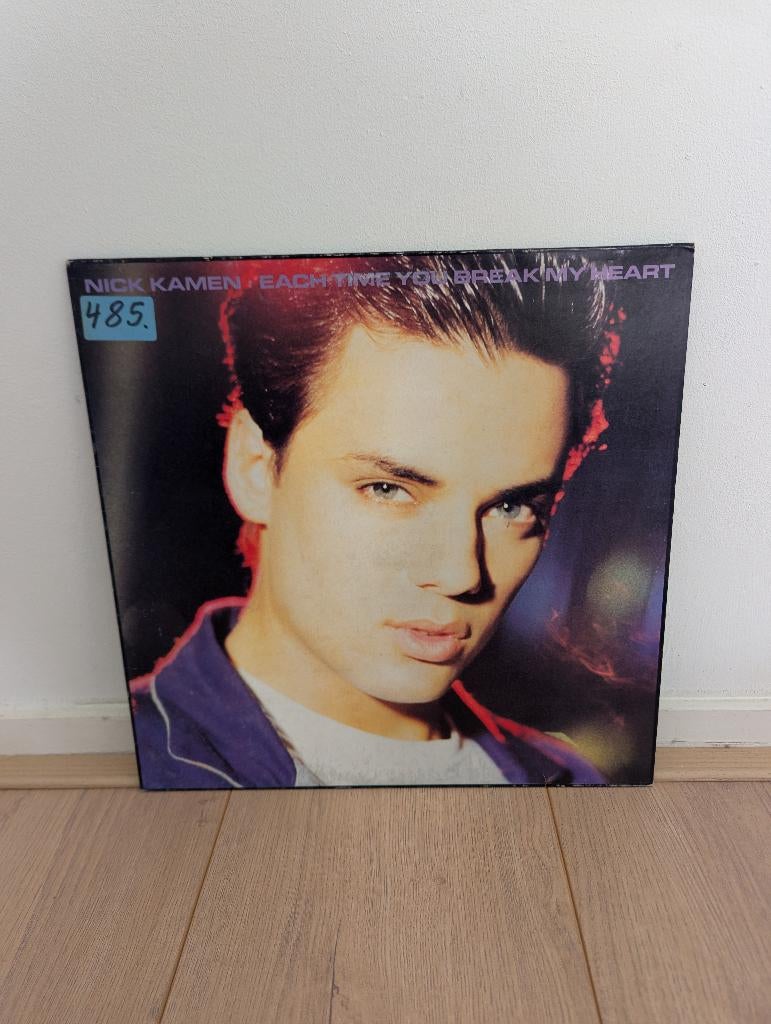 Nick Kamen - Each Time You Break My Heart (12 inch, maxi), Gebruikt, Maxi-single, Ophalen of Verzenden, Pop