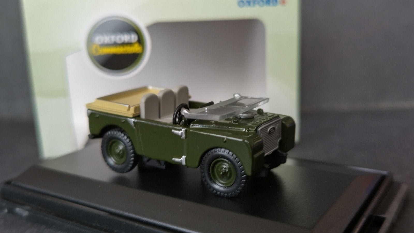Land Rover 80 Flat Back 1:76 Oxford Diecast Pol, Auto, ., Nieuw, Ophalen of Verzenden