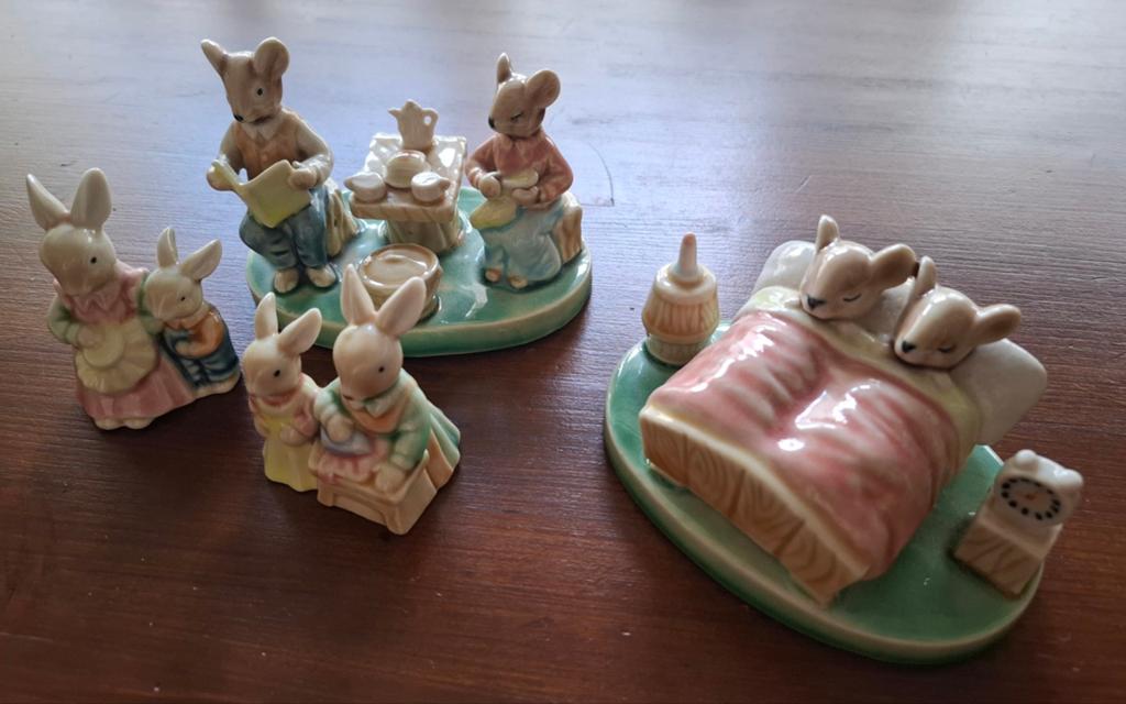 Leuke beeldjes Familie Konijn - Pa, Marine en kinderen, Verzamelen, Ophalen of Verzenden