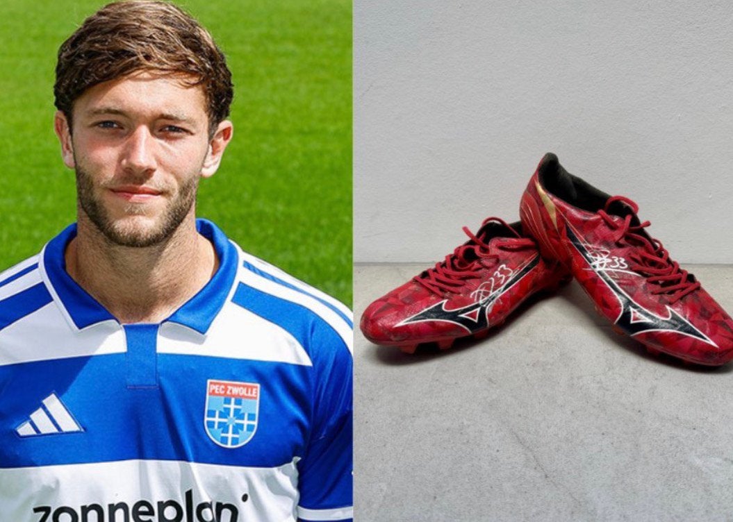 Matchworn voetbalschoenen Damian van der Haar PEC Zwolle, Gebruikt, Maat XS of kleiner, Schoenen, Ophalen of Verzenden