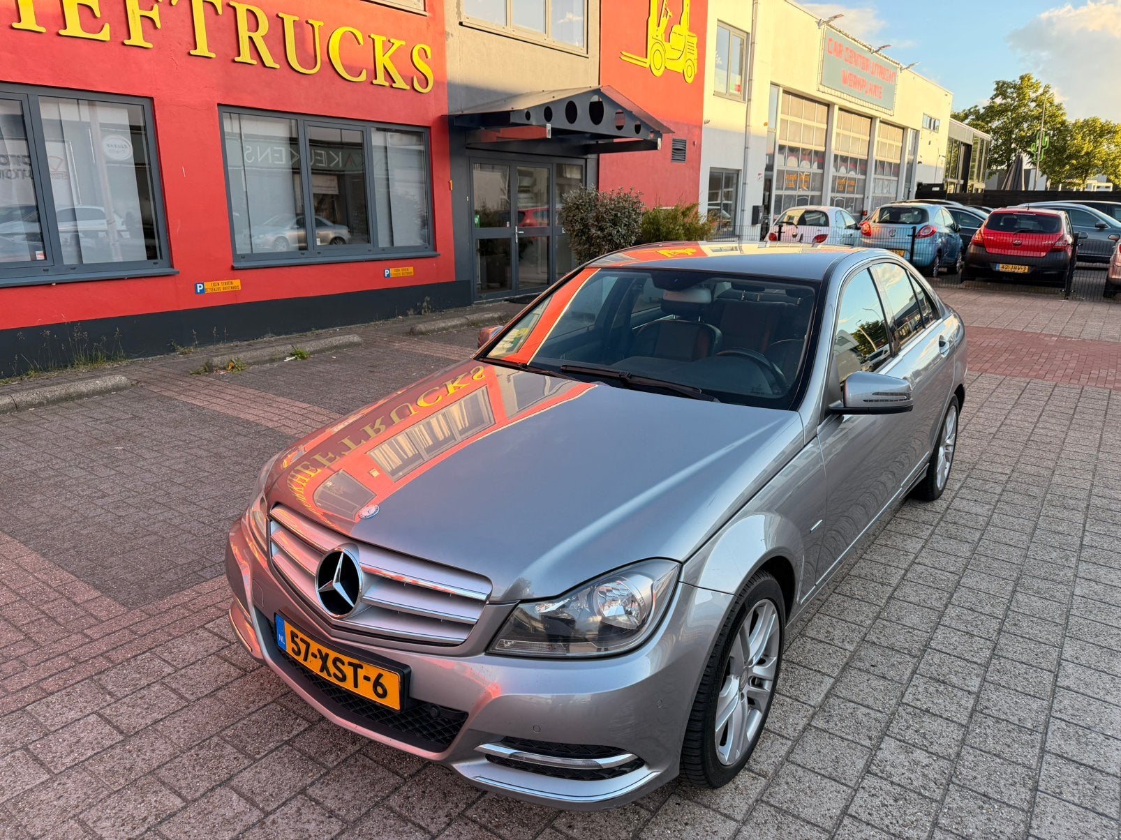 Mercedes-Benz C-Klasse C220cdi BE Aut7 2012 Grijs, Auto's, Mercedes-Benz, Automaat, Achterwielaandrijving, 1800 kg, 4 cilinders
