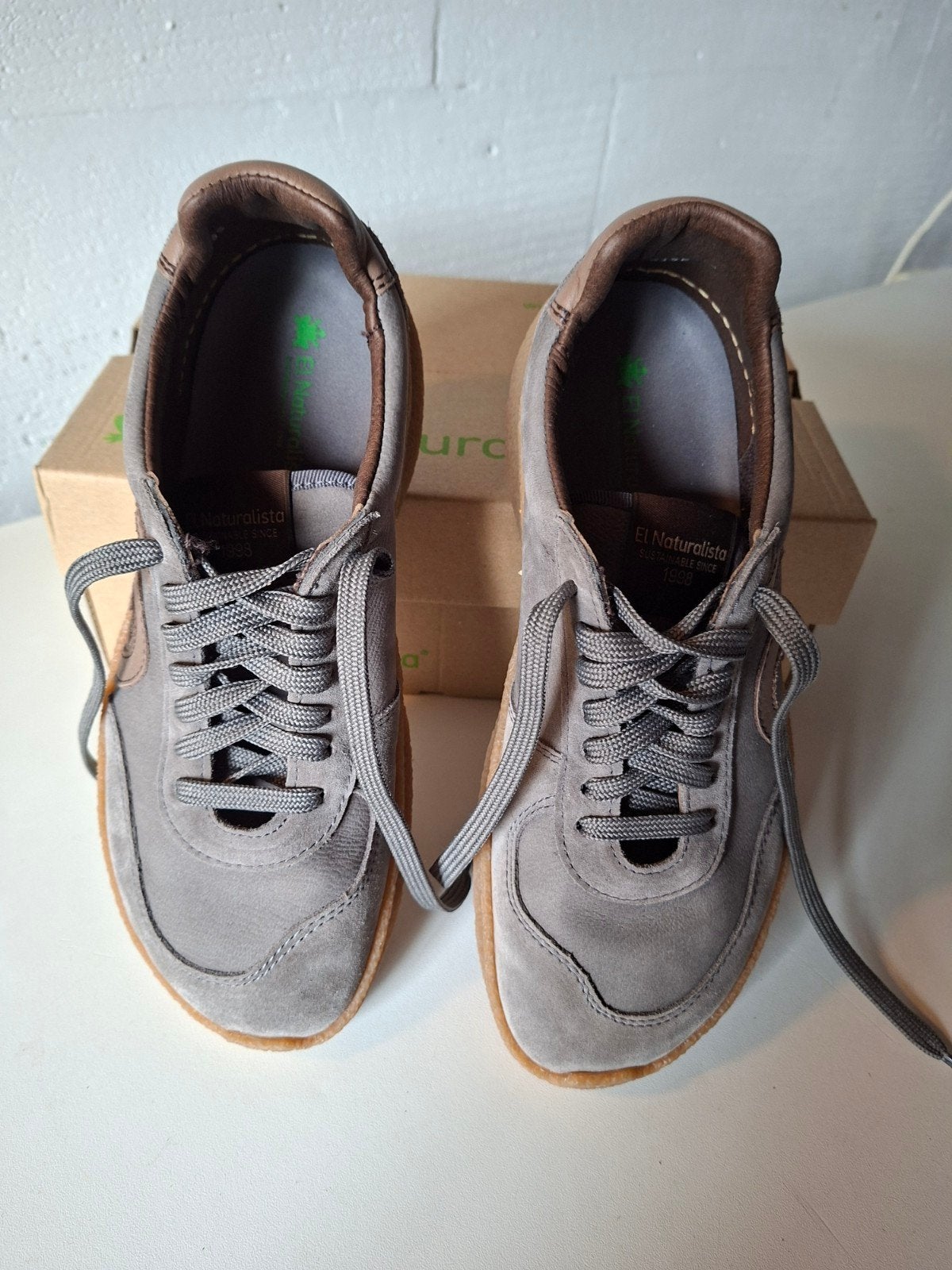 El Naturalista Oroel Multi Leather Sneakers Maat 39, Kleding | Dames, Schoenen, Nieuw, Sneakers of Gympen, Grijs, El Naturalista