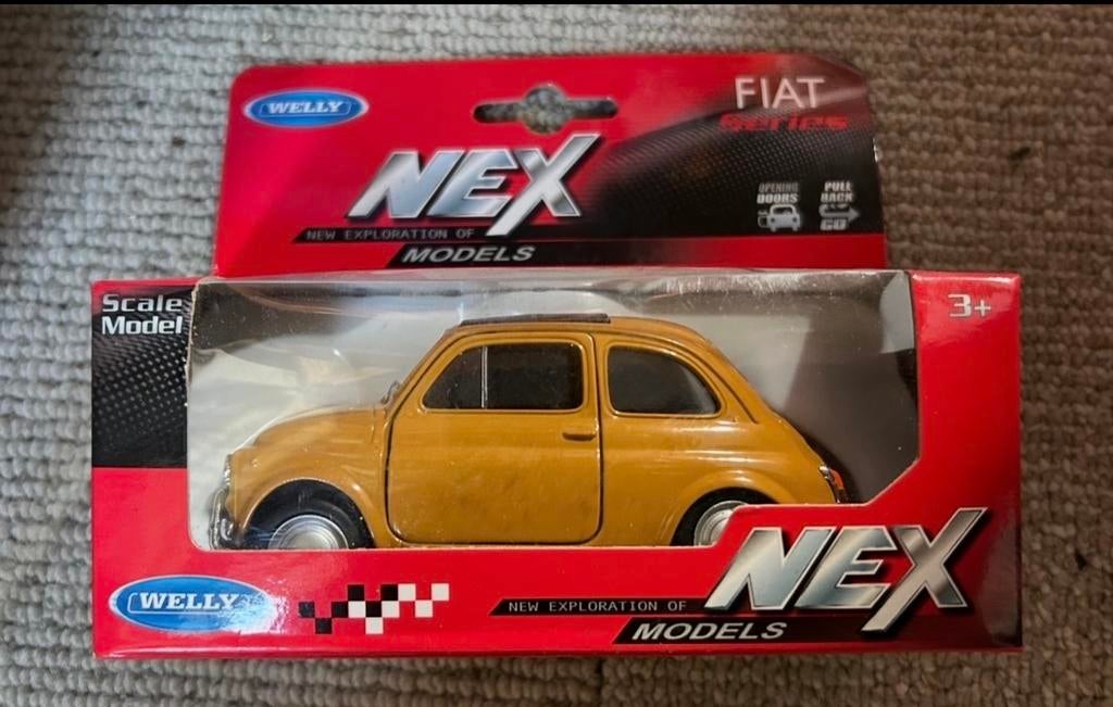 Welly NEX Fiat 500 Schaalmodel - Nieuw in doos, Hobby en Vrije tijd, Modelauto's | Overige schalen, Nieuw, Auto, Ophalen of Verzenden