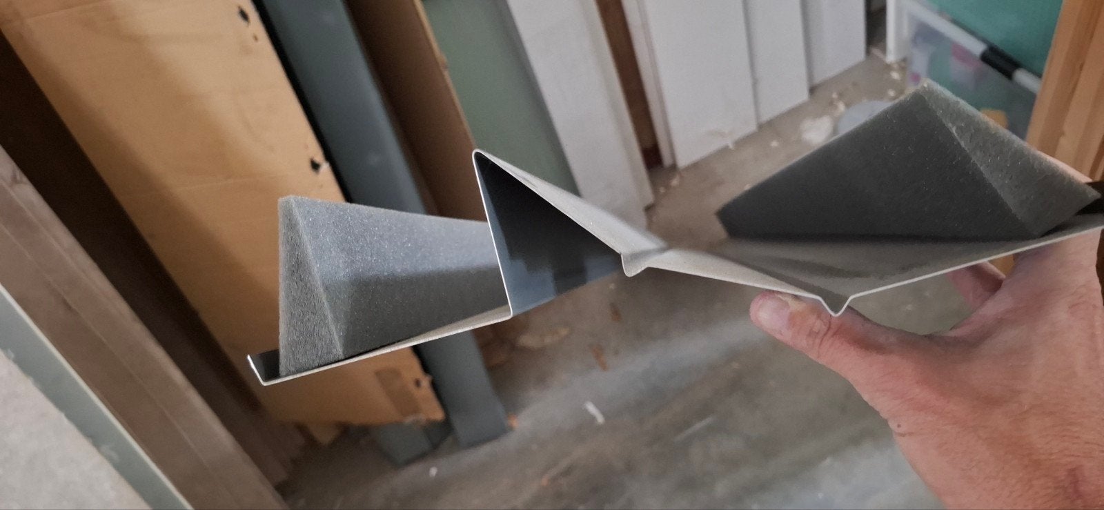 renovatie koppel element tbv dak, Doe-het-zelf en Verbouw, Dakpannen en Dakbedekking, Dakplaat of Dakpanplaat, Nieuw, Metaal, Grijs
