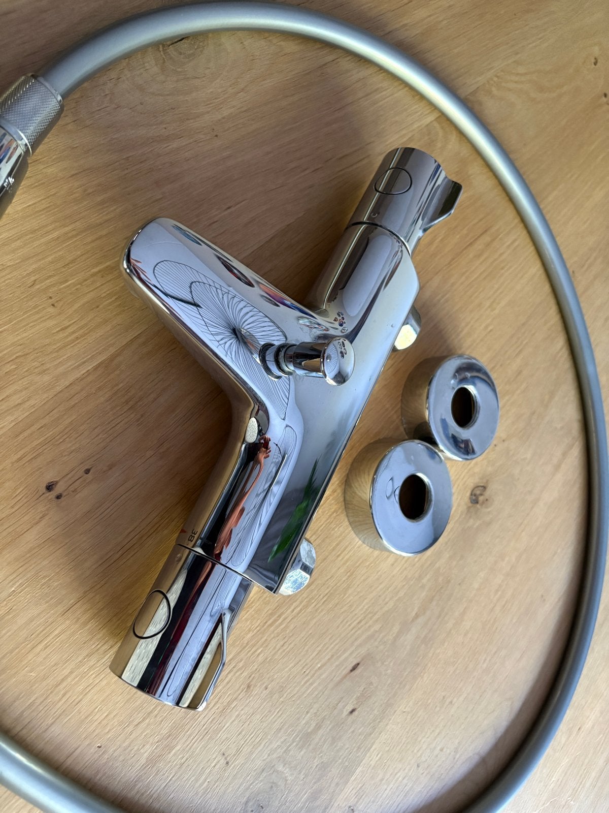Grohe Thermostaat Bad of Douchekraan met Handdouche, Ophalen of Verzenden, Gebruikt, Chroom, Douche