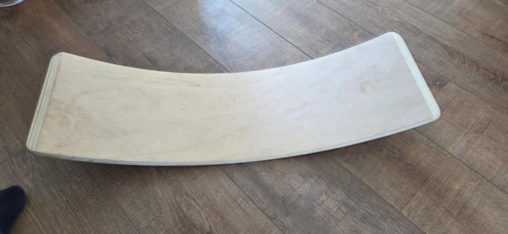 Houten Wobbelboard - Balansbord voor Kinderen, Kinderen en Baby's, Speelgoed | Houten speelgoed, Ophalen, Zo goed als nieuw, Rij- of Hobbelspeelgoed