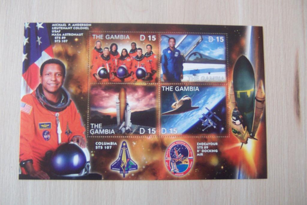 Ruimtevaart The Gambia, postfris. (4)., Ophalen of Verzenden, Postfris, Overige thema's