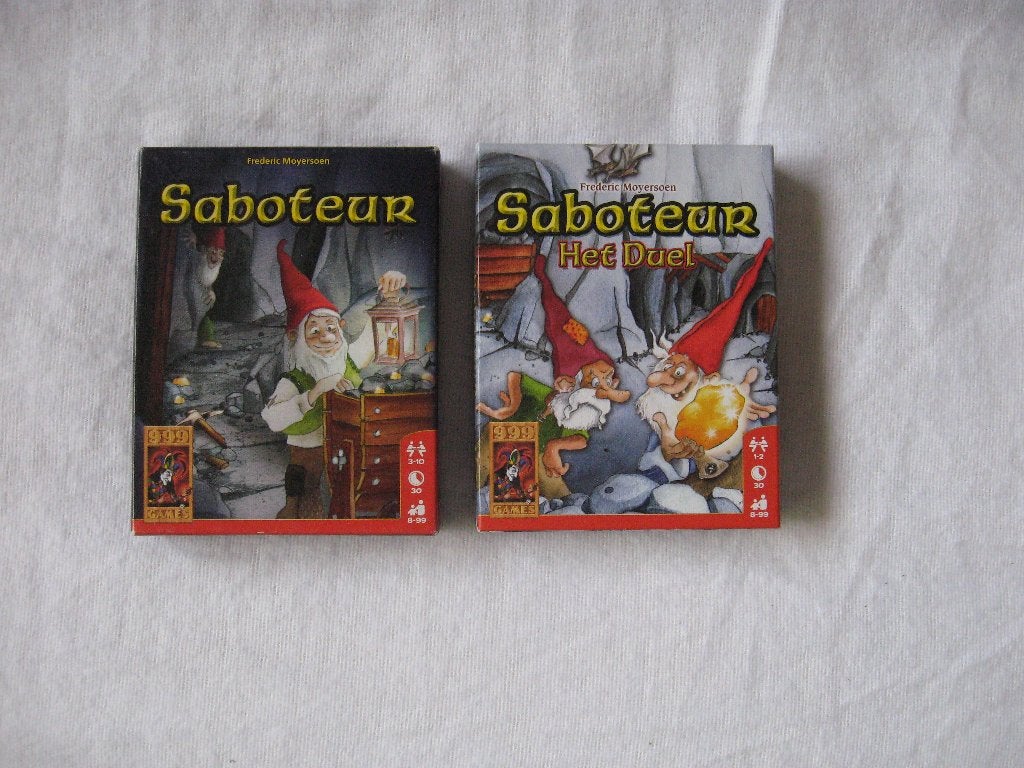 999 Games - Saboteur & Saboteur Het Duel (samen te koop), Ophalen of Verzenden, Nieuw, 999 Games